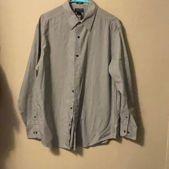 Axcess Gray Casual Button Down Shirt - Picture 1 of 3